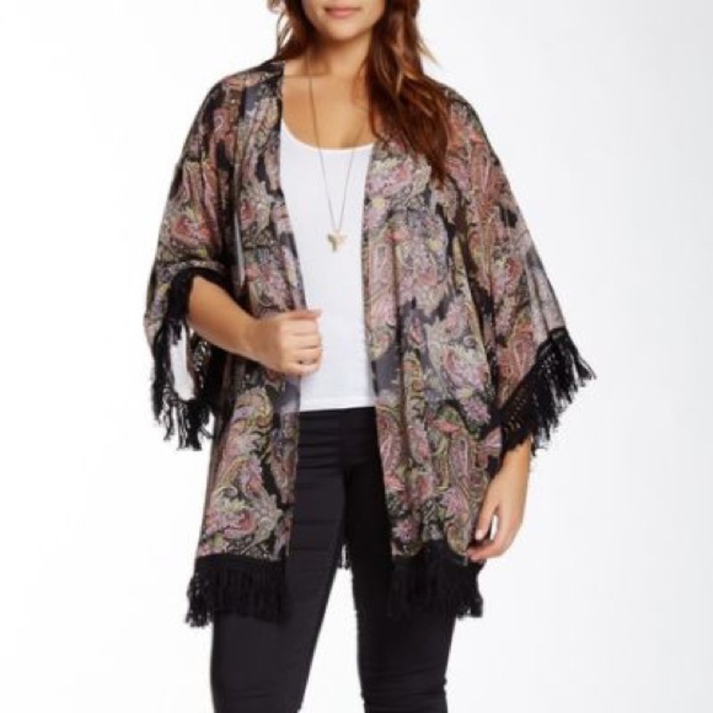 NWT Daniel rainn paisley boho kimono